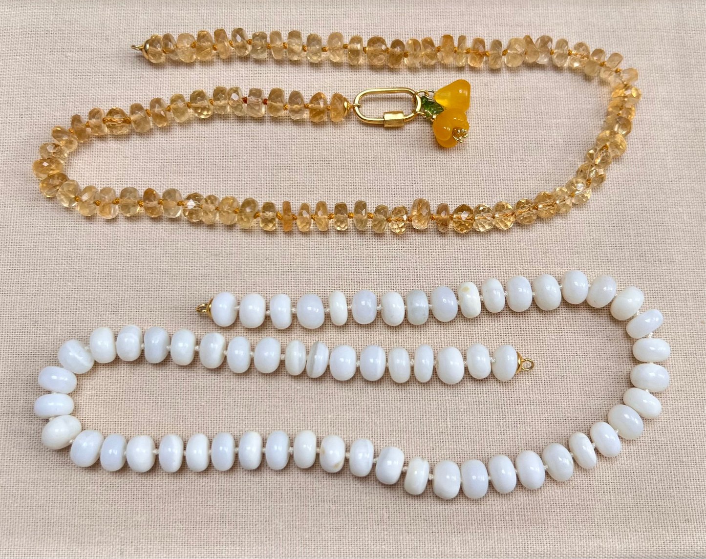 Ana-Maria White Opal Necklace