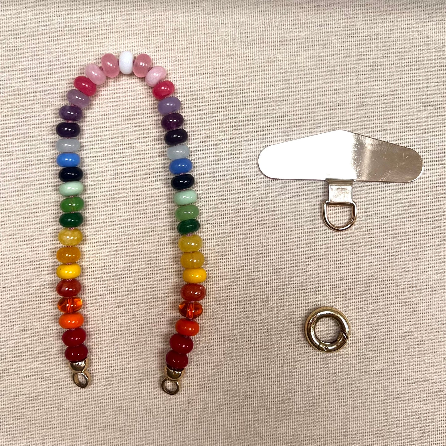 Mimi Wristlet - Gemstone Phone Charm