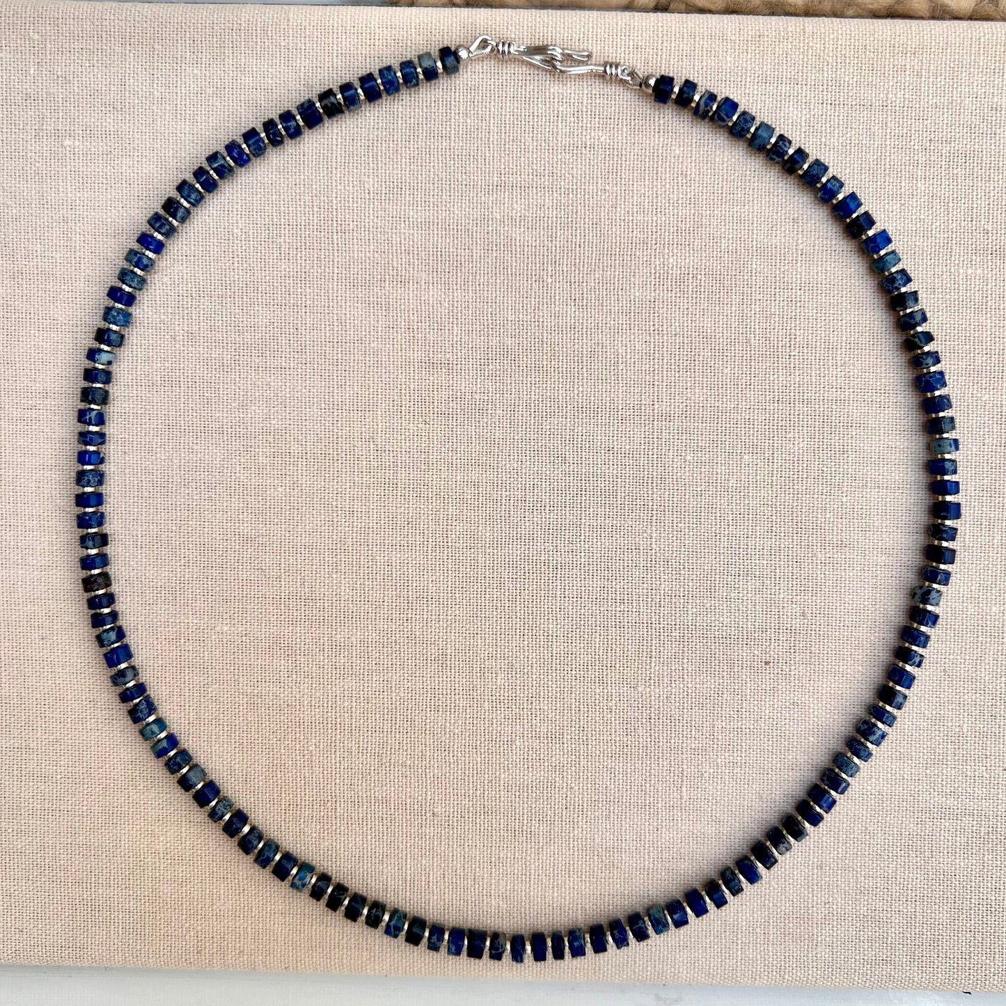 Racer Men’s Jasper Stone Bead Necklace