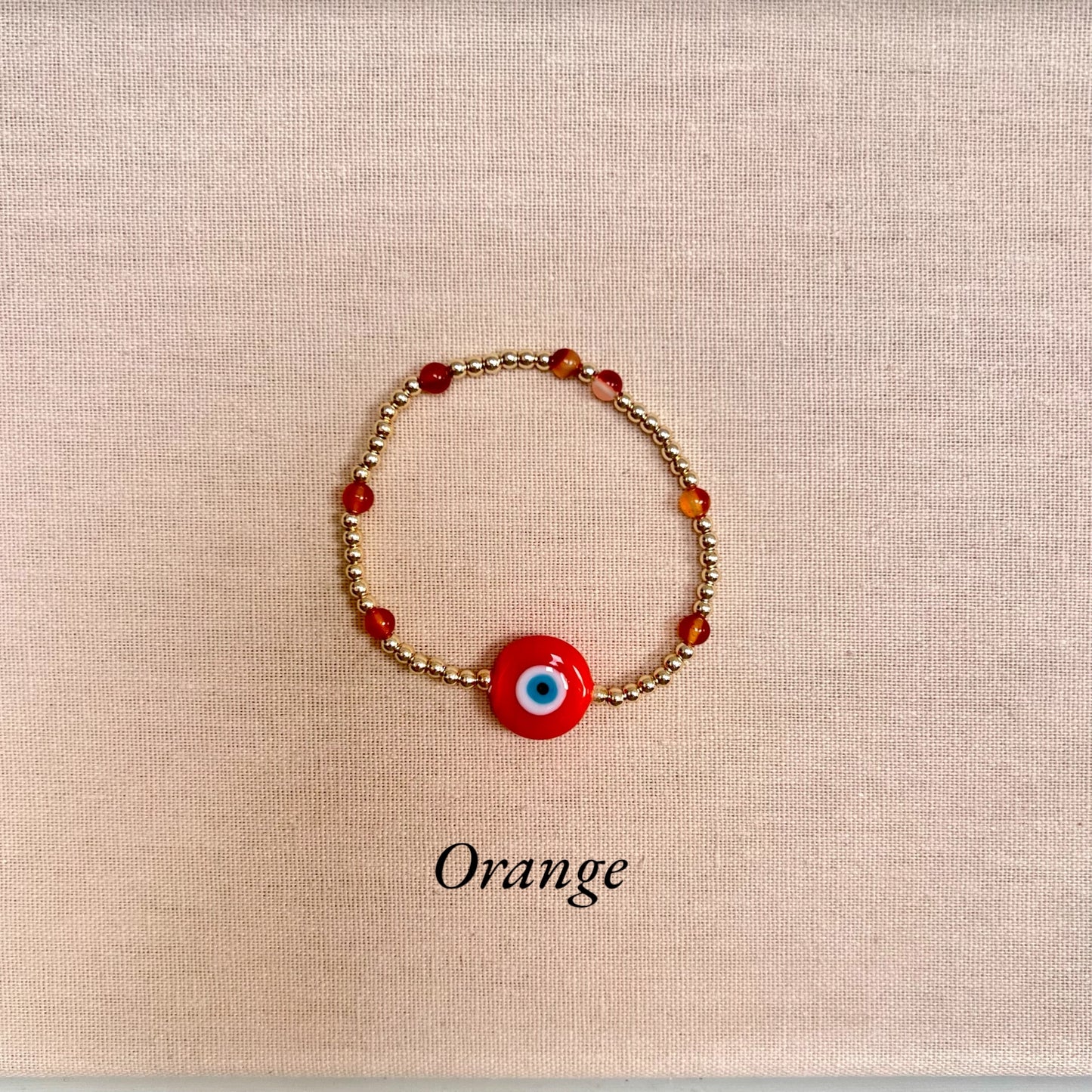 Eda Gold Bauble and Gemstone Evil Eye Bracelet
