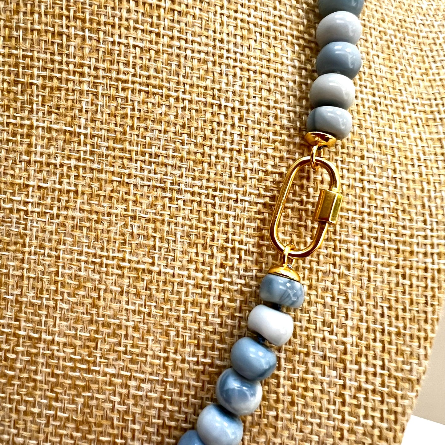 Ana-Maria Denim Blue Opal Necklace