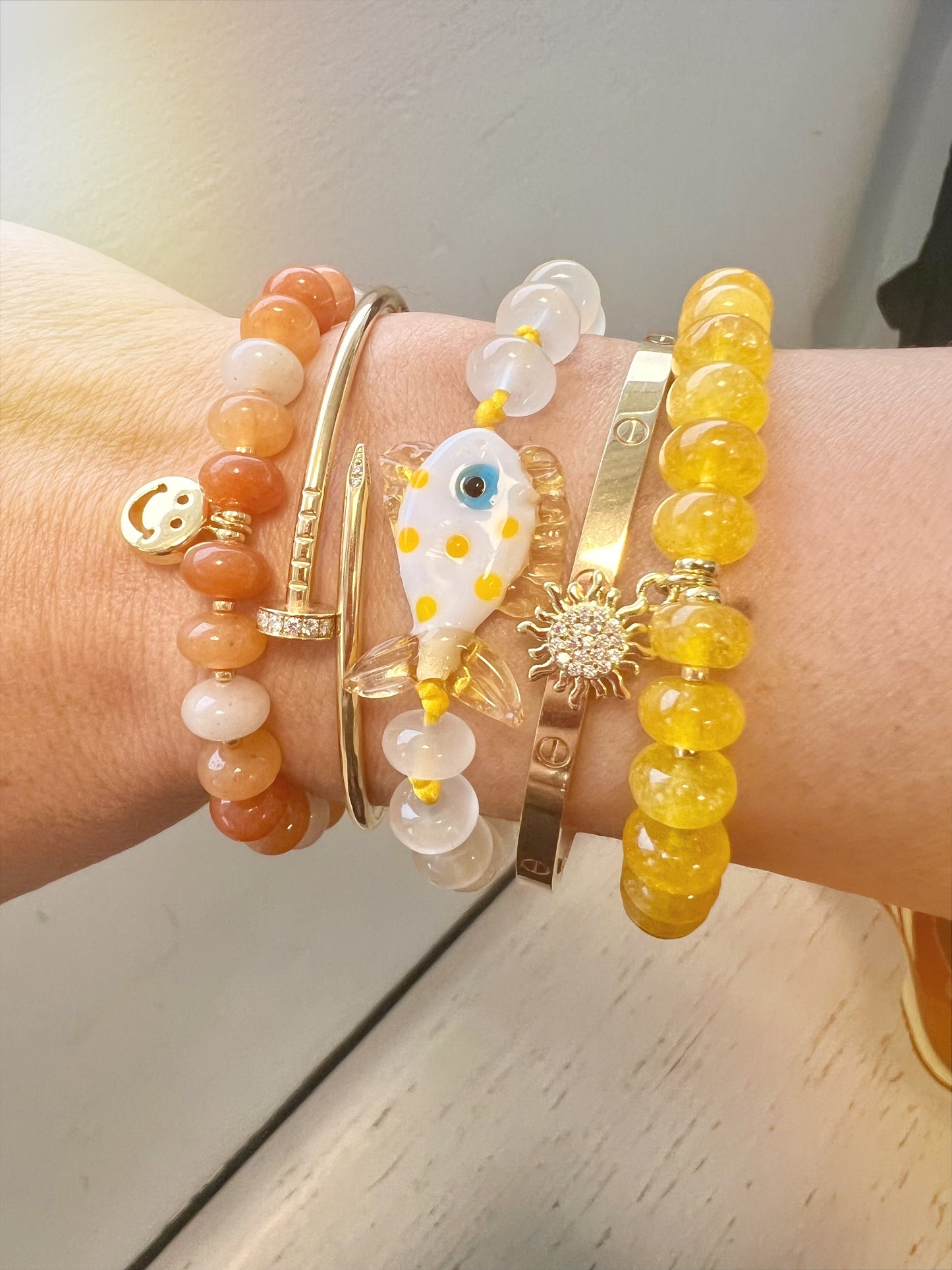 Rider Aventurine Gemstone Bracelet