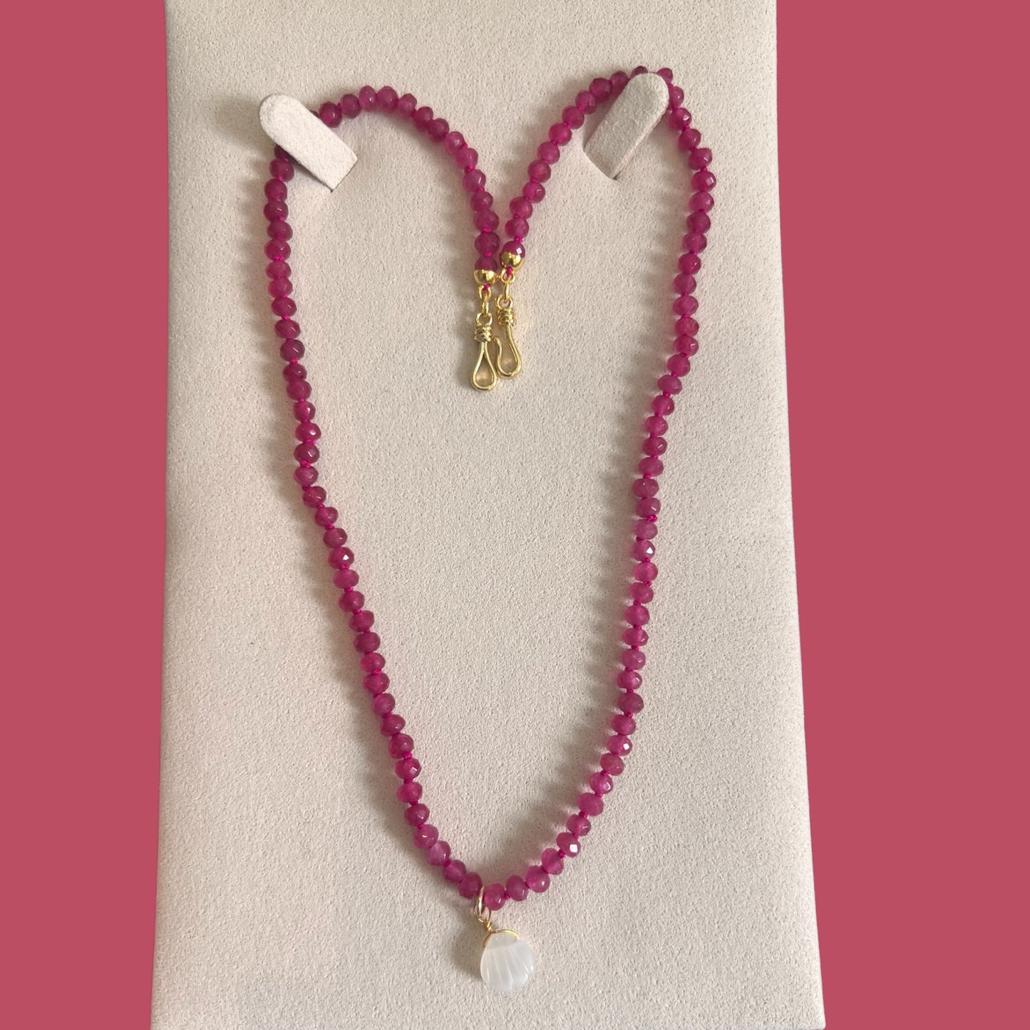 Special Edition: Pink Fluorite Gemstone Necklace