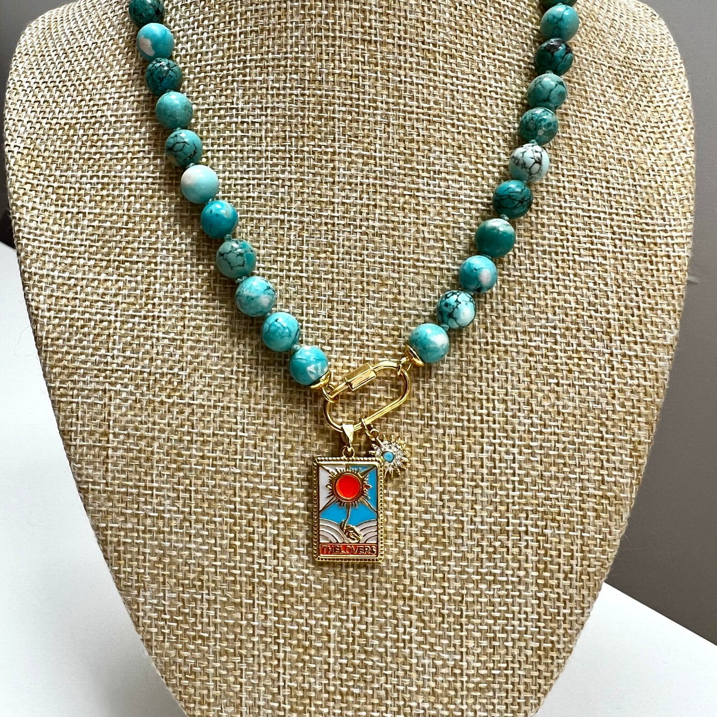 Coco (Puffs) Necklace - Turquoise