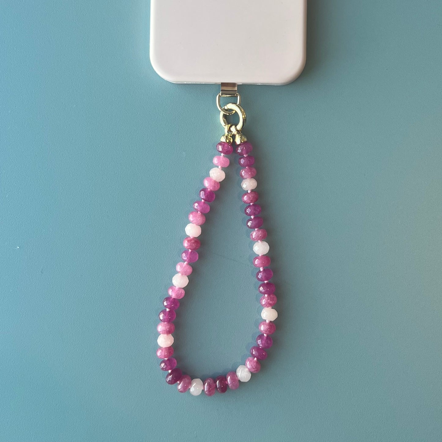 Mimi Wristlet - Gemstone Phone Charm