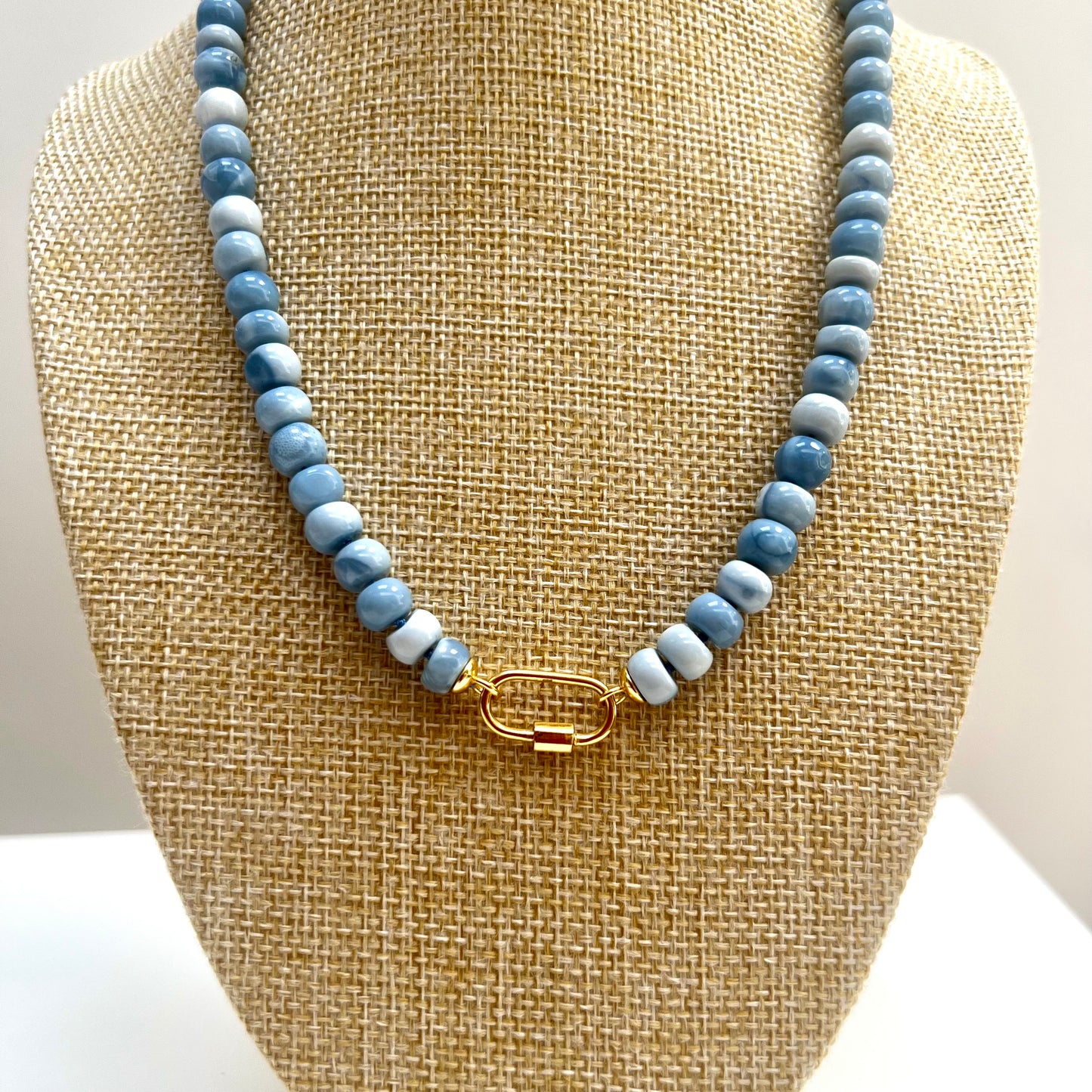 Ana-Maria Denim Blue Opal Necklace