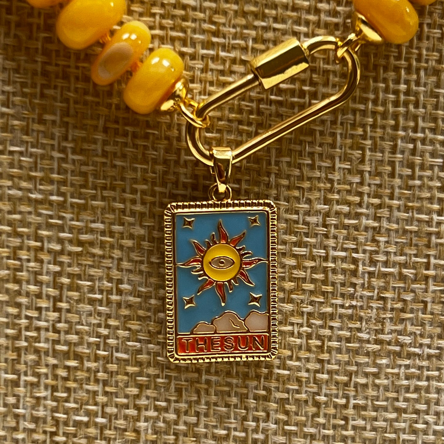 The Sun Tarot Card Charm