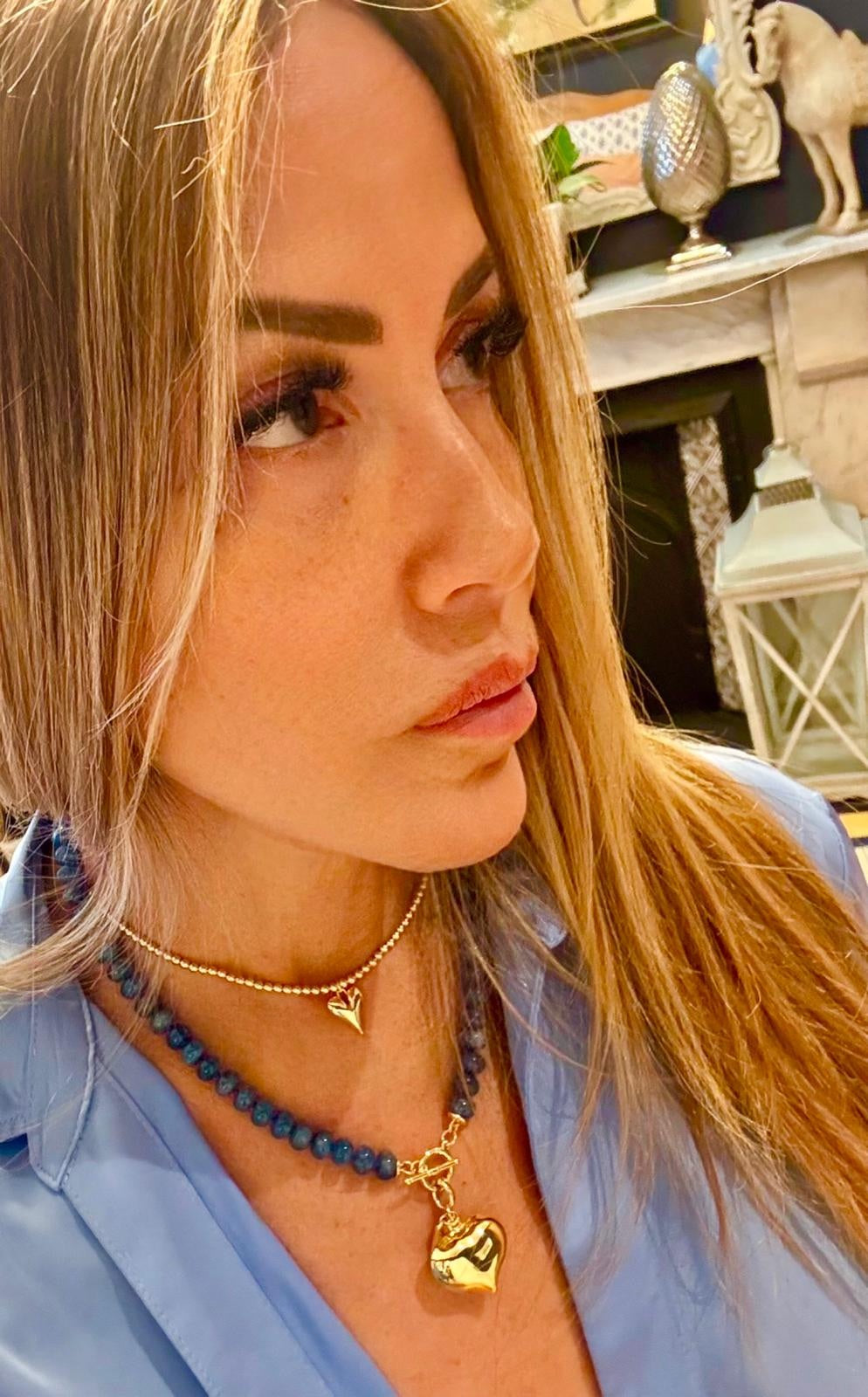 Donna Gold Heart Choker