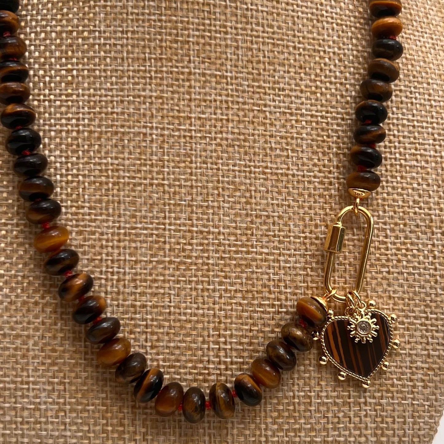 Kelly Tiger’s Eye Gemstone Necklace