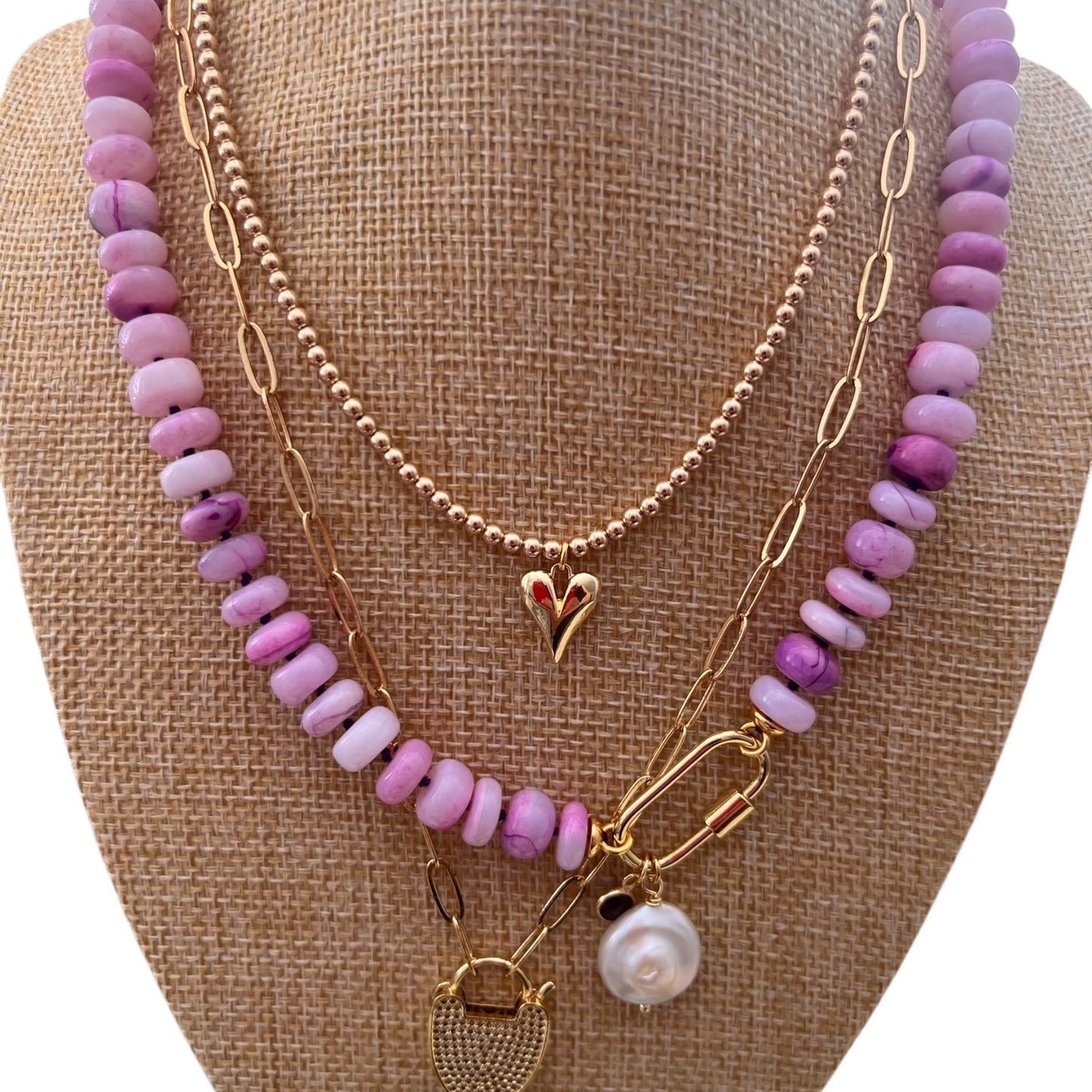 Ana-Maria Violet Opal Necklace