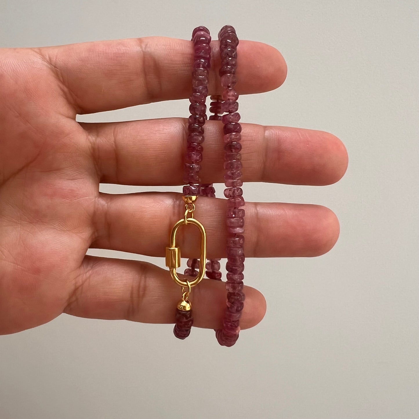 Precious Collection - Ombré Smooth Ruby Necklace