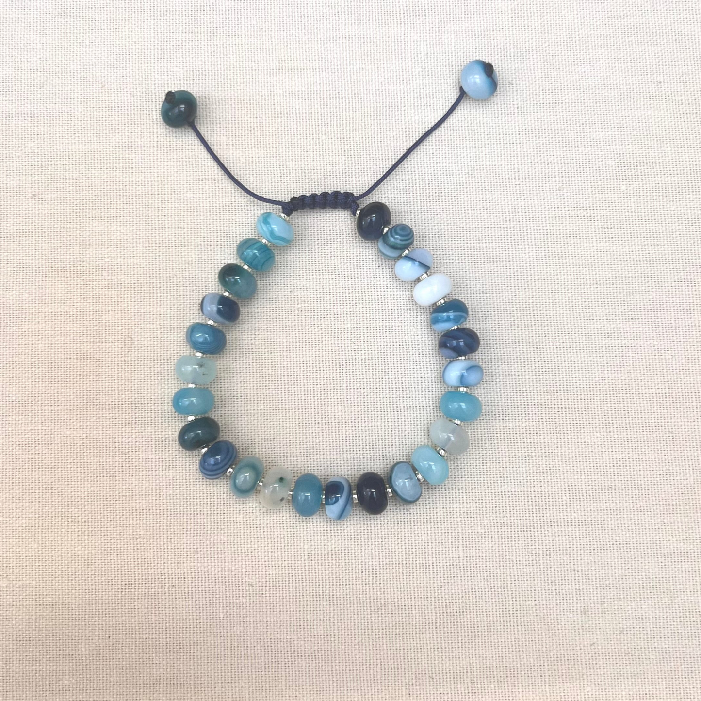 Rider Blue Agate Gemstone Bracelet