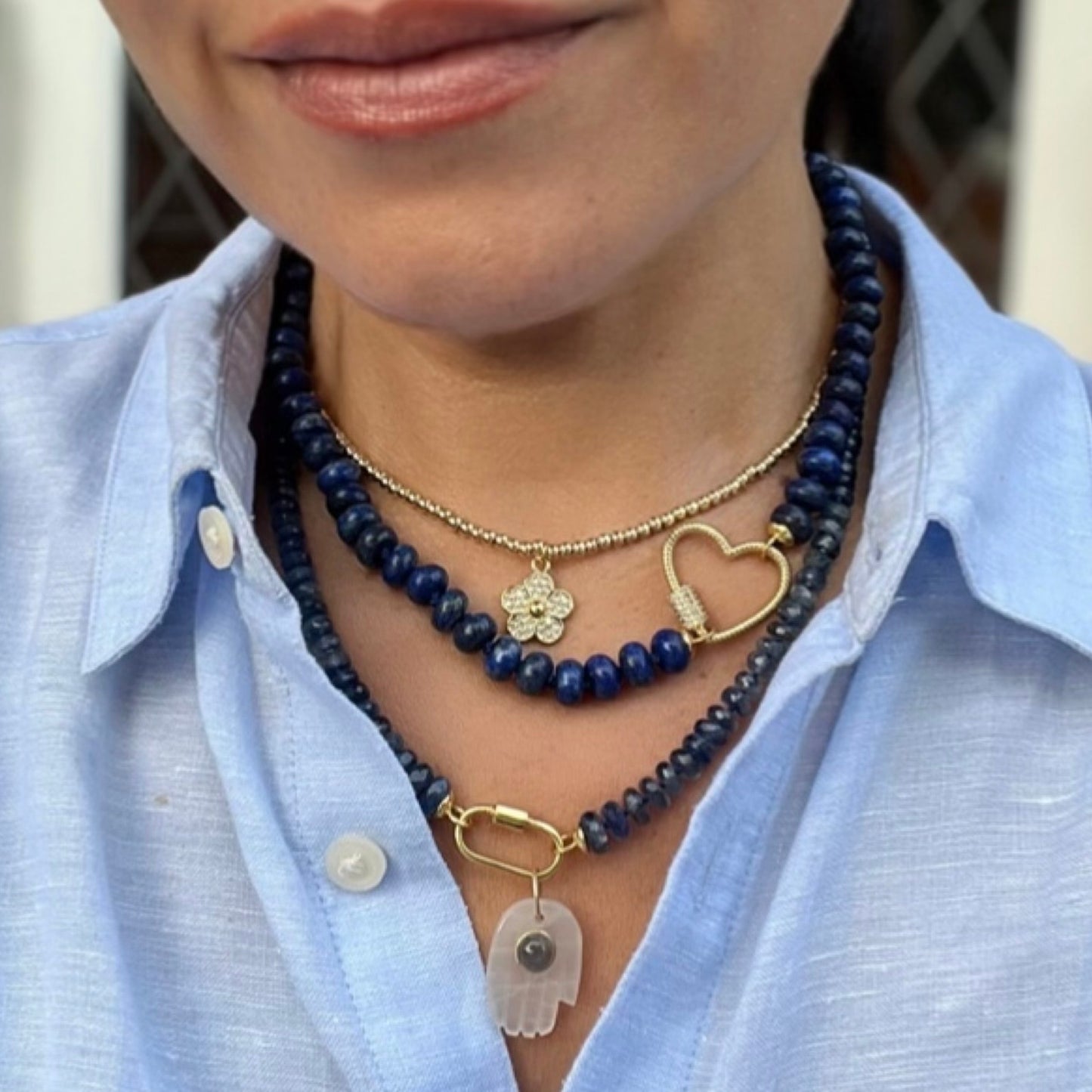 Ana-Maria Lapis Lazuli Gemstone Necklace
