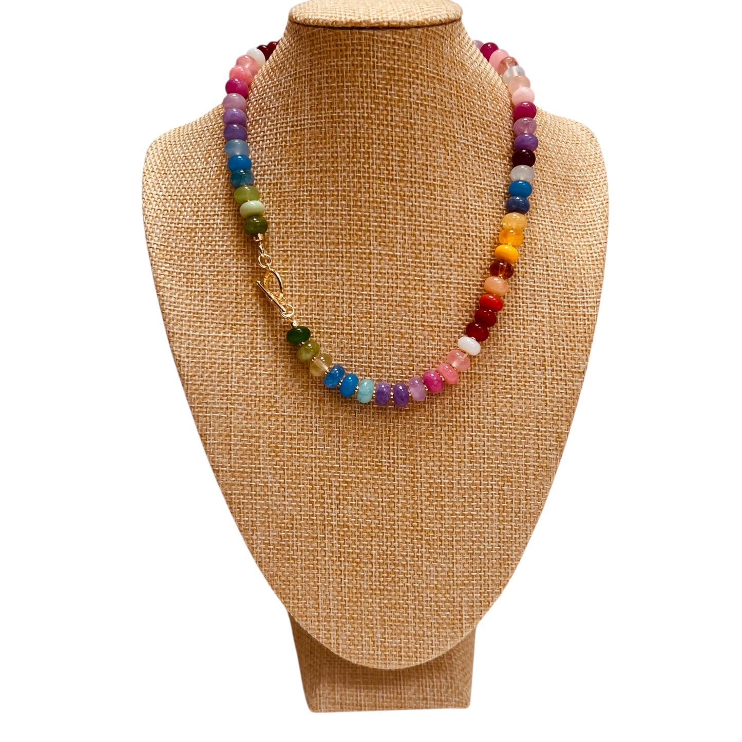Kelly Rainbow Quartz Gemstone Necklace