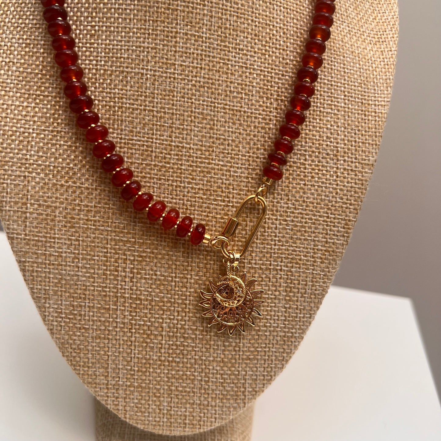 Kelly Carnelian Gemstone Necklace