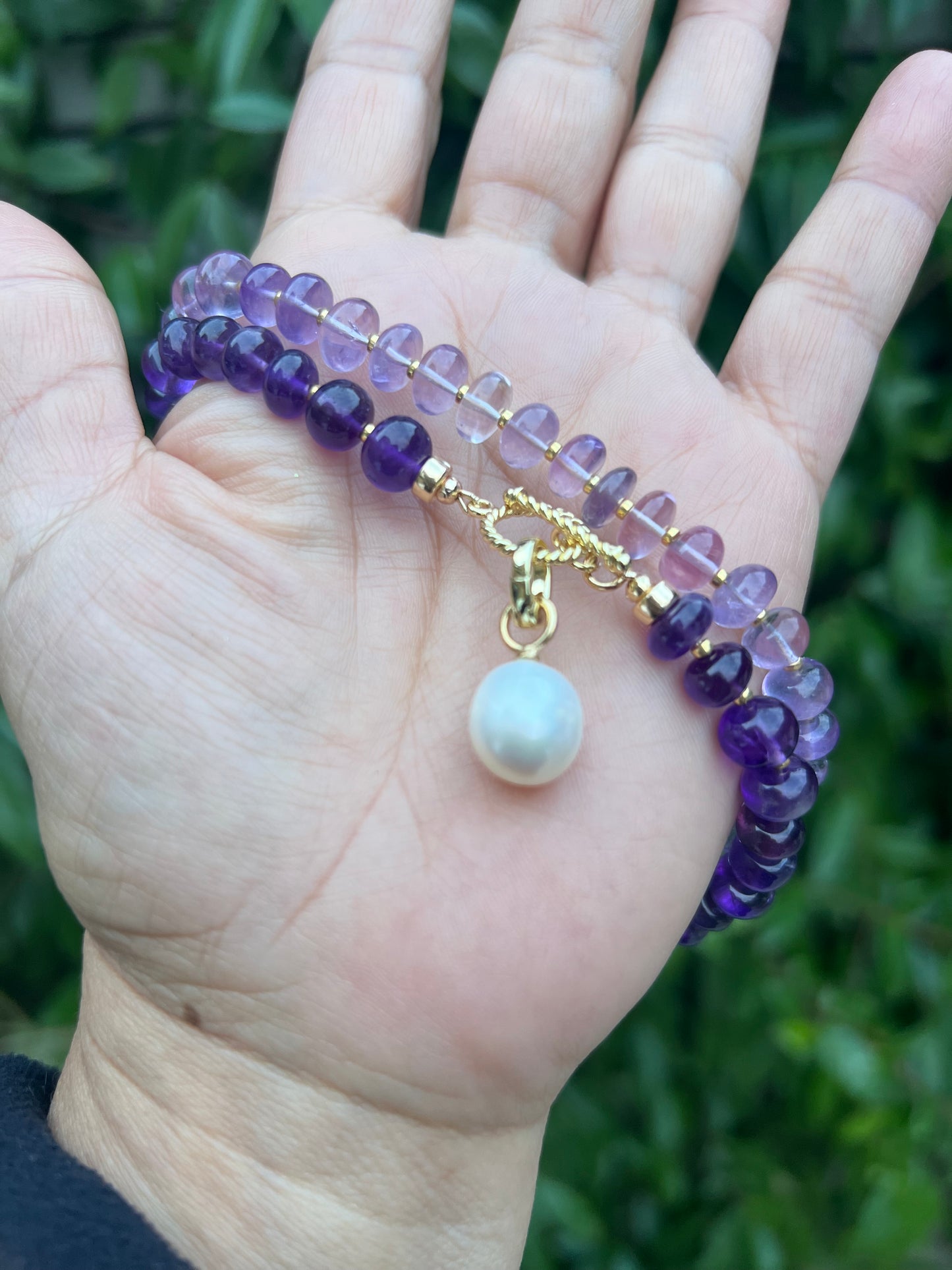 Ana-Maria Ombre Amethyst Necklace
