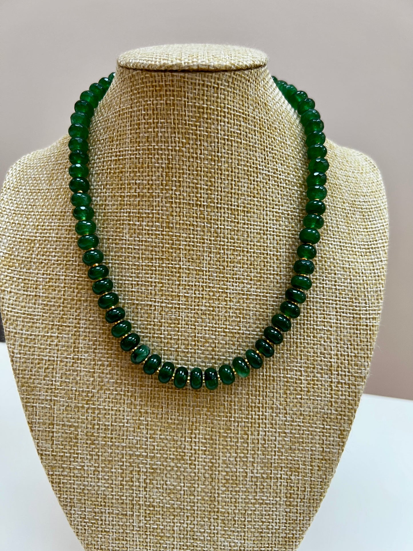 Kelly - Emerald Green Quartz Necklace