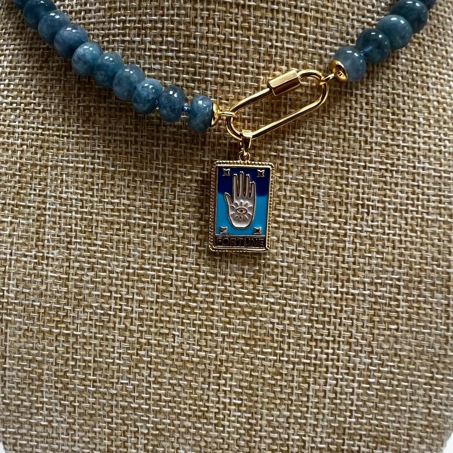 Ana-Maria Ombre Denim Blue Gemstone Necklace