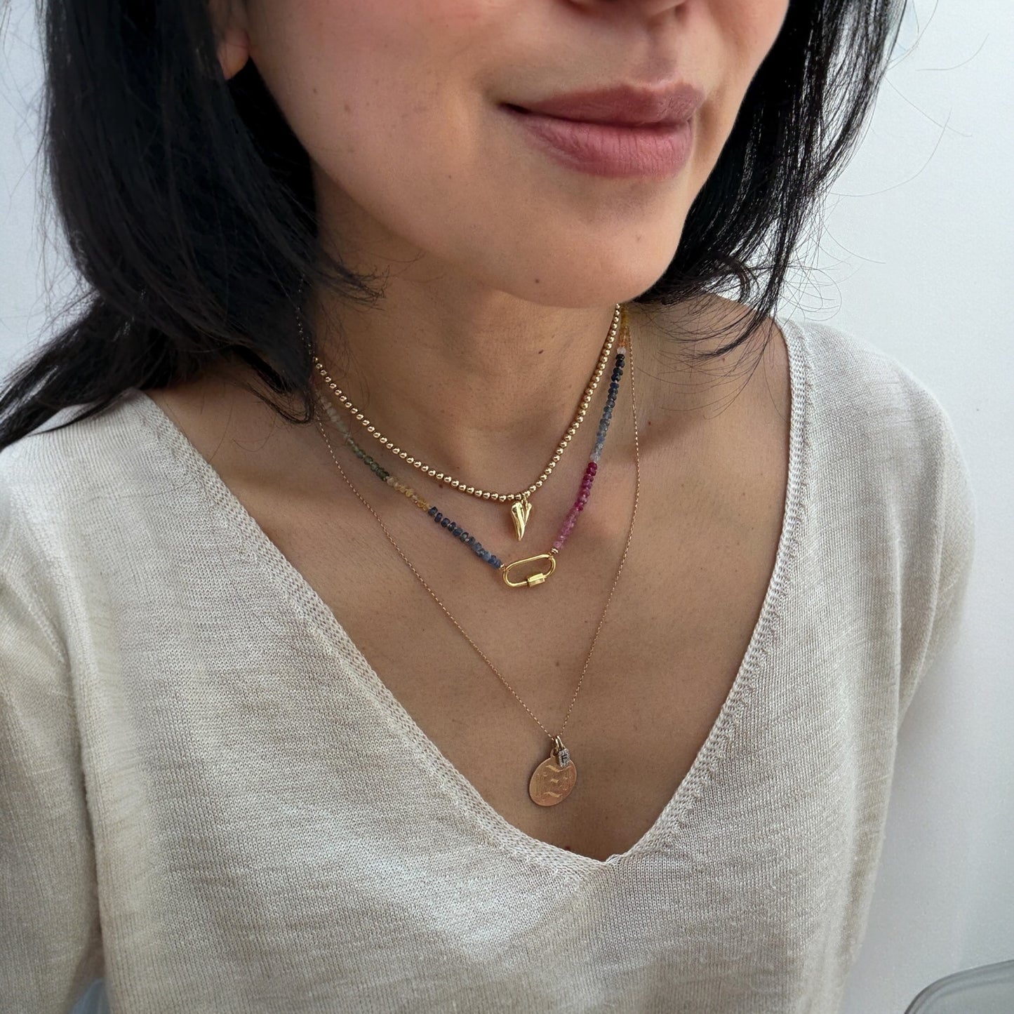 Precious Collection - Rainbow Sapphire Necklace