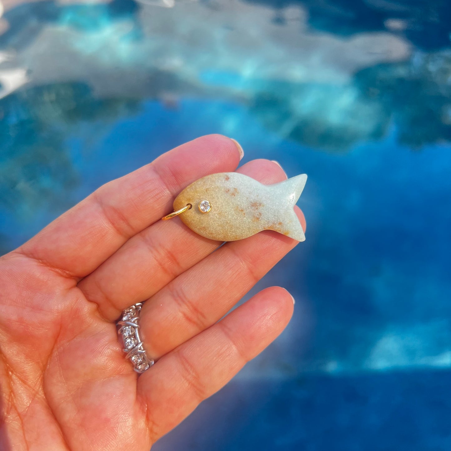Jumbo Gemstone Fish Charms - Abundance
