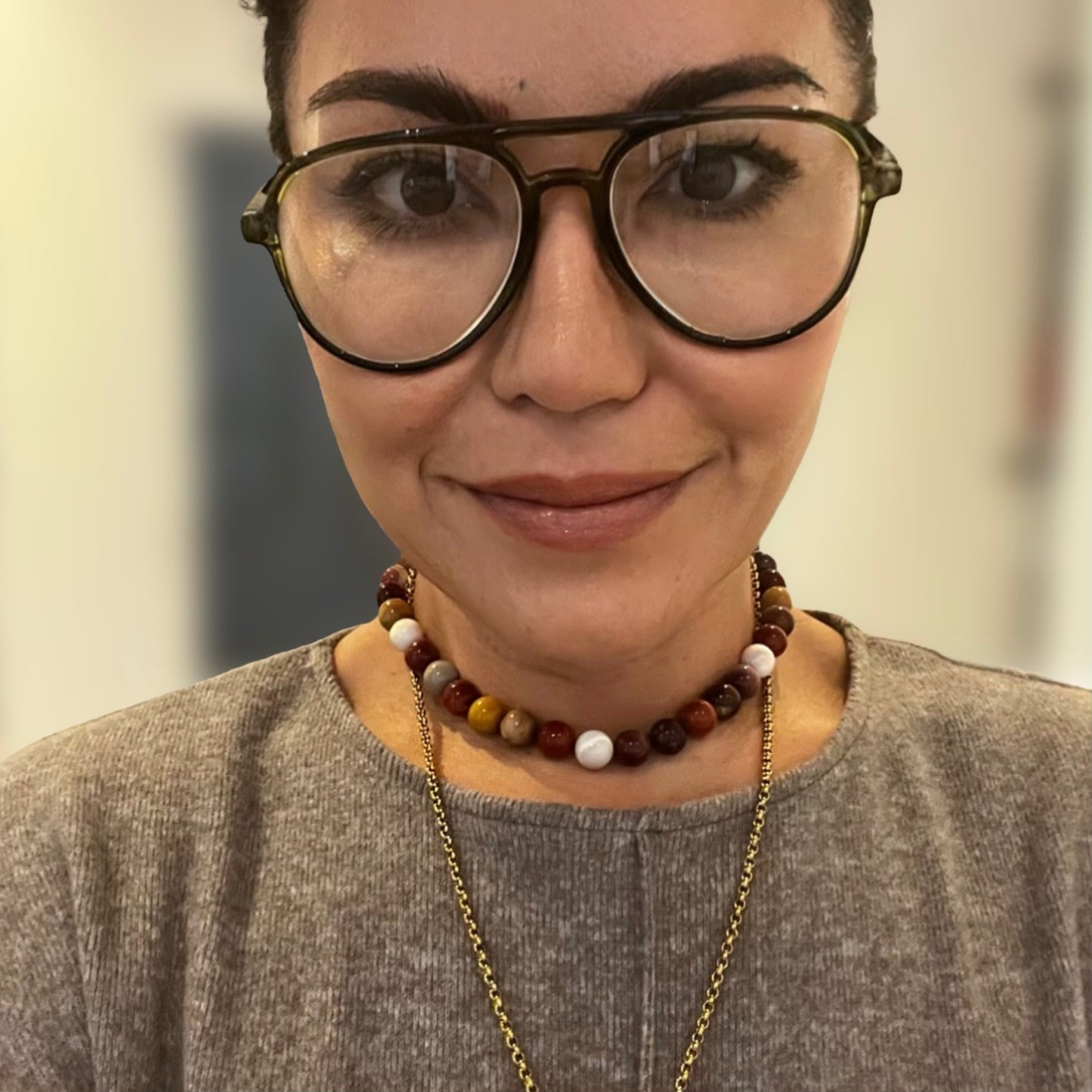 Coco Australian Jasper Choker - Strength & Resilience