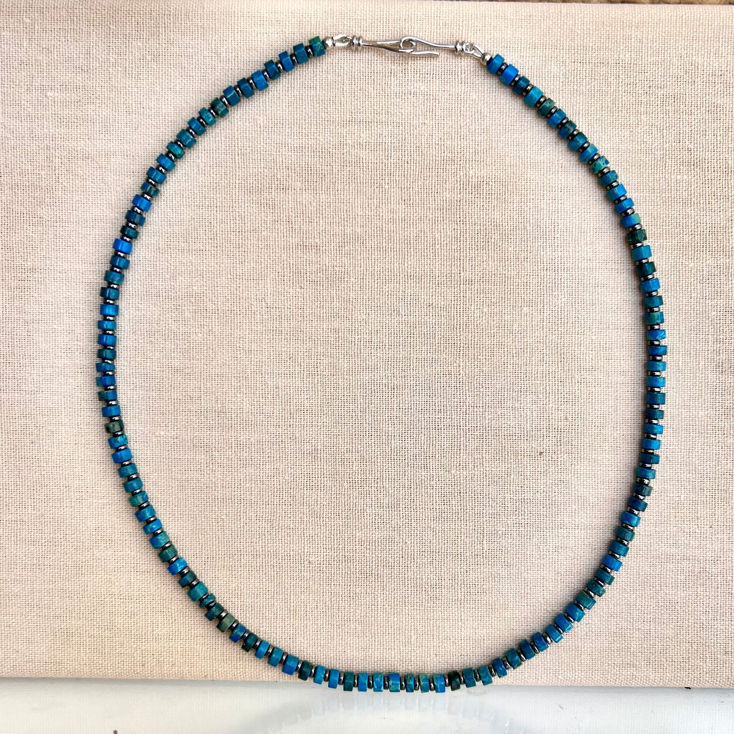 Racer Men’s Jasper Stone Bead Necklace