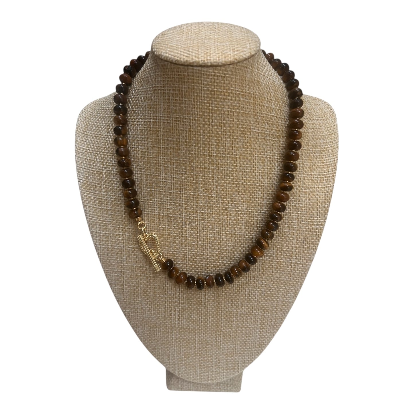 Kelly Tiger’s Eye Gemstone Necklace