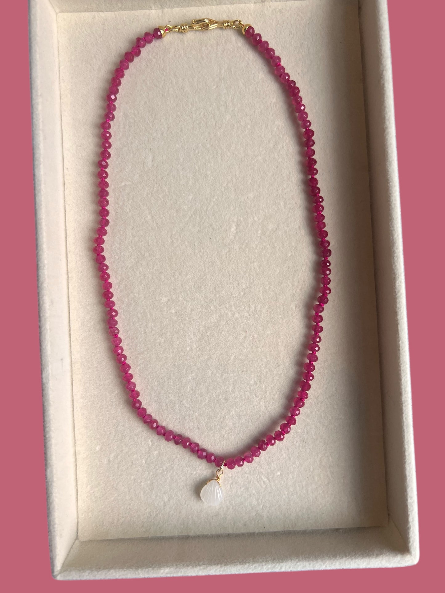 Special Edition: Pink Fluorite Gemstone Necklace