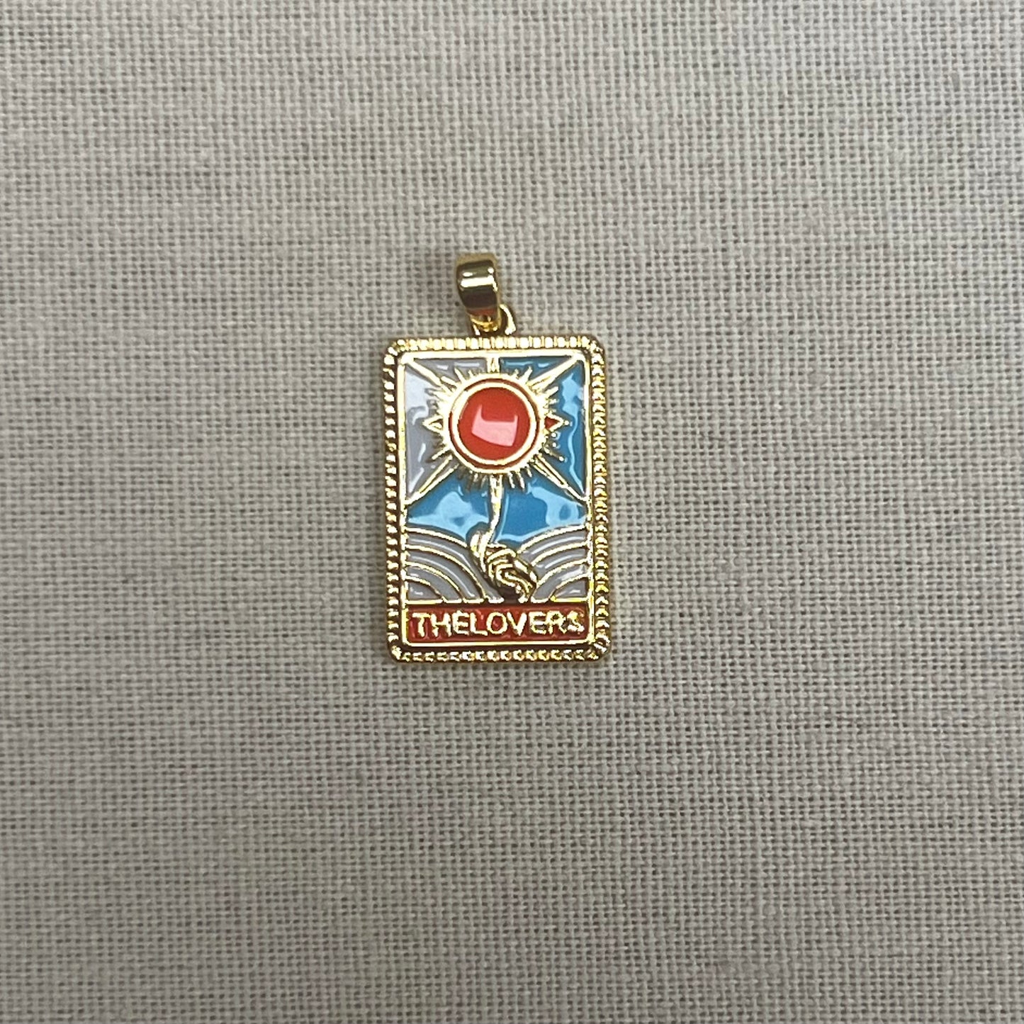 The Lovers Tarot Card Charm