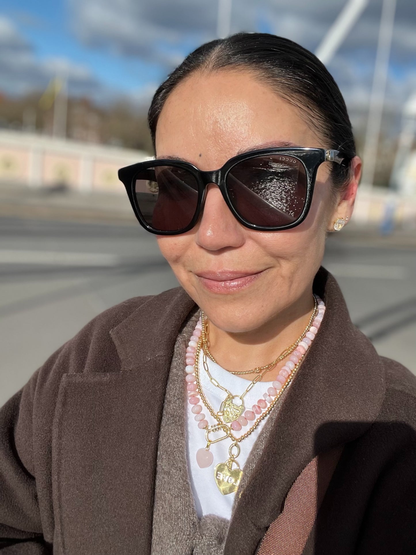 Ana-Maria Pale Pink Opal Necklace