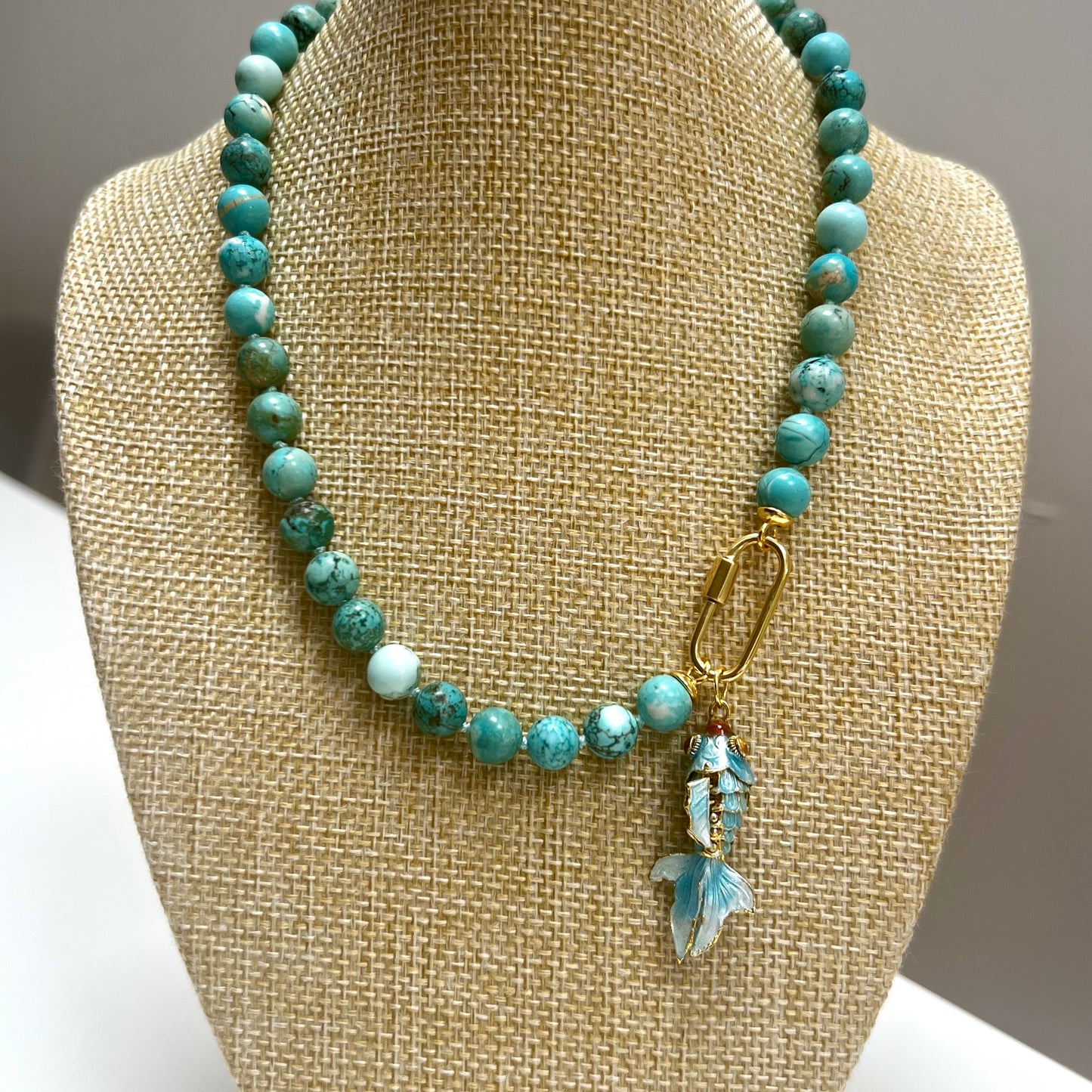 Coco (Puffs) Necklace - Turquoise