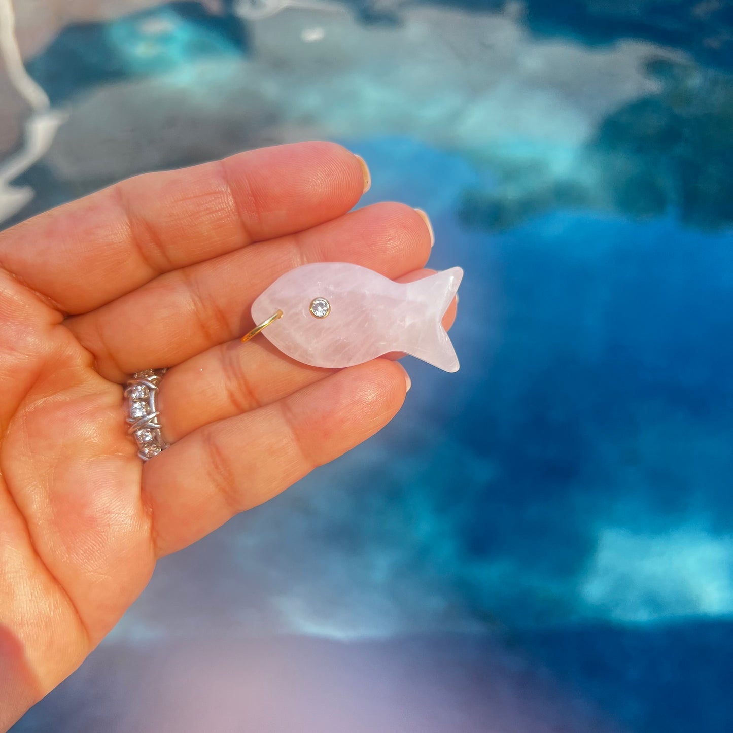 Jumbo Gemstone Fish Charms - Abundance