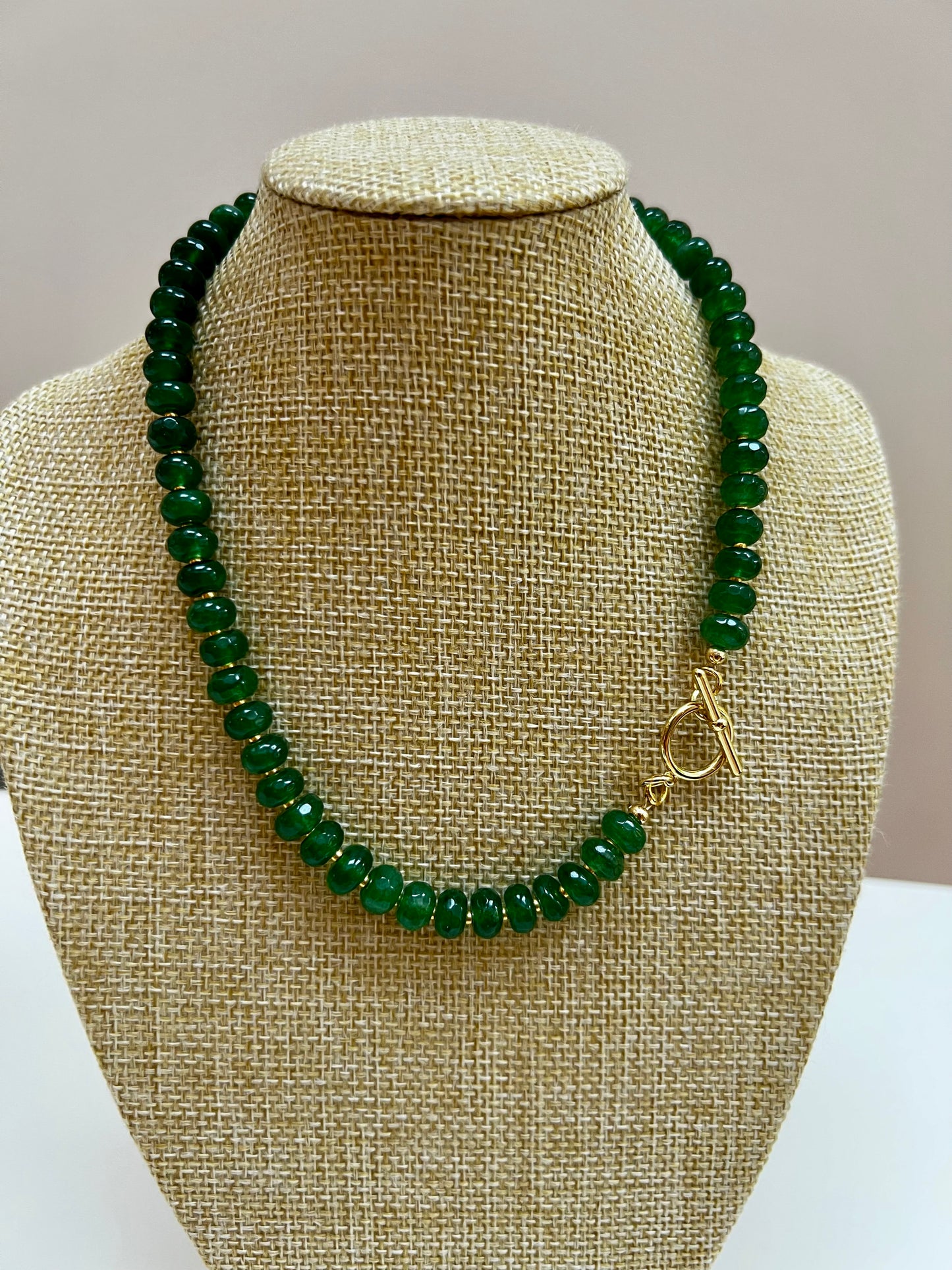 Kelly - Emerald Green Quartz Necklace