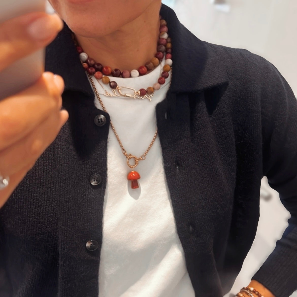 Coco Australian Jasper Necklace: Strength & Resilience