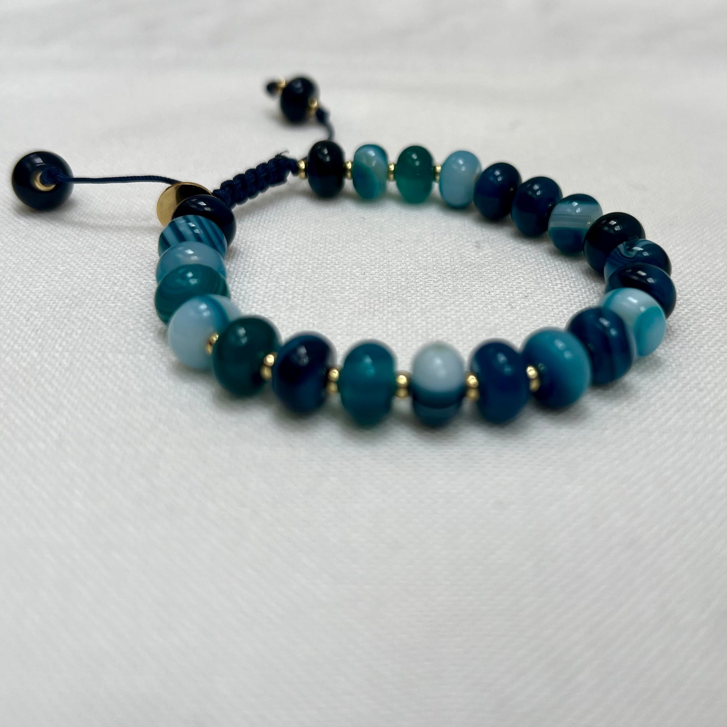 Rider Blue Agate Gemstone Bracelet