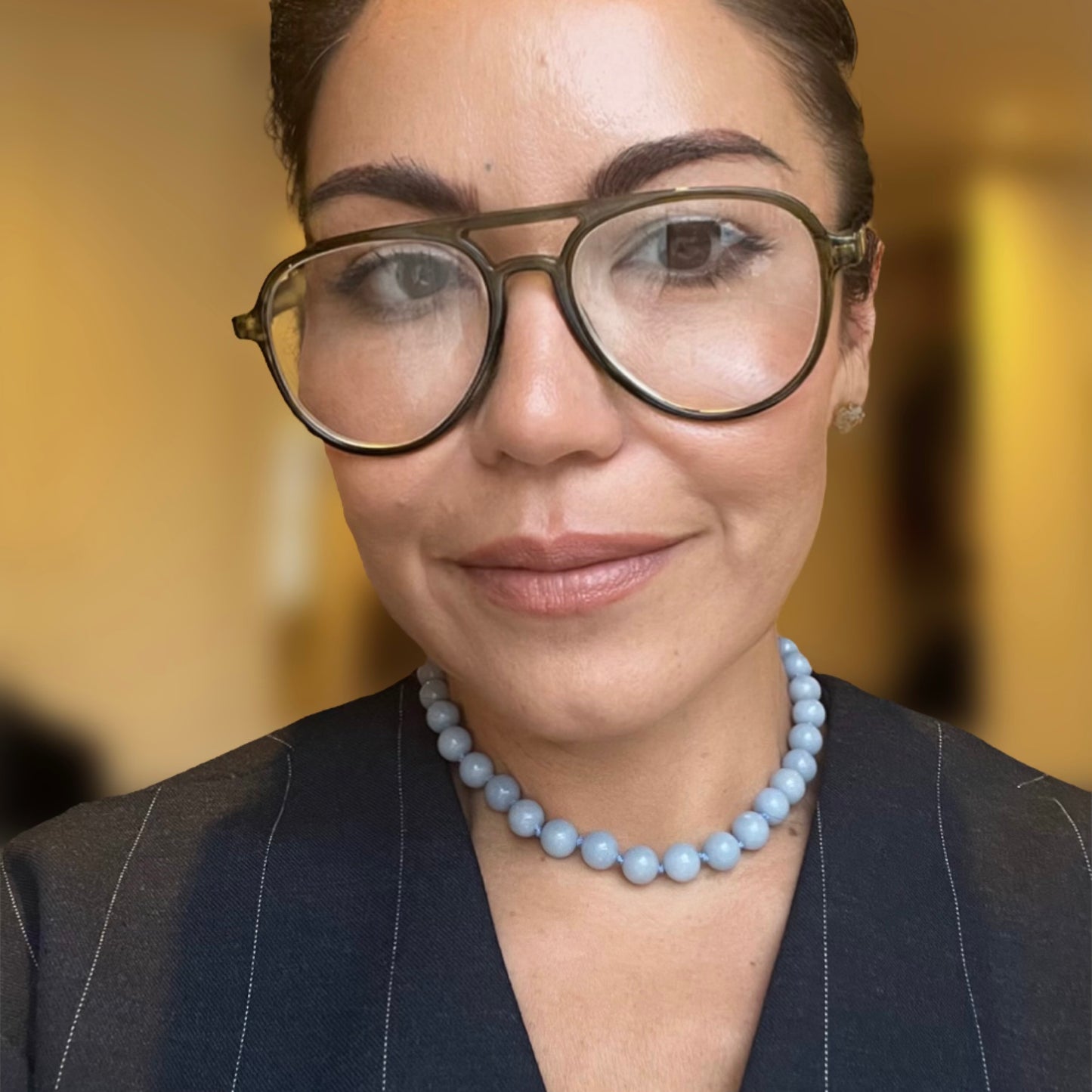 Angelite Choker Necklace: Peace & Compassion