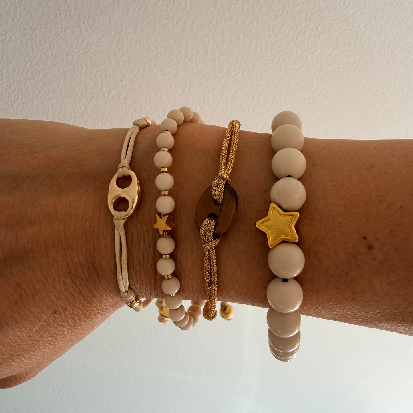 BONITA Beaded Bracelet with Tassel (Pastels)
