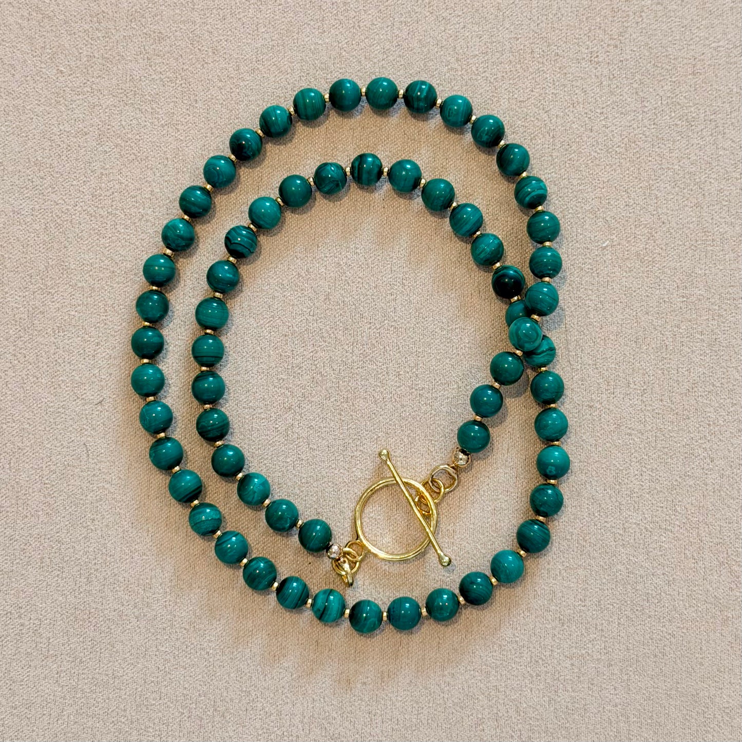 Kelly Malachite Beaded Necklace - Transformation