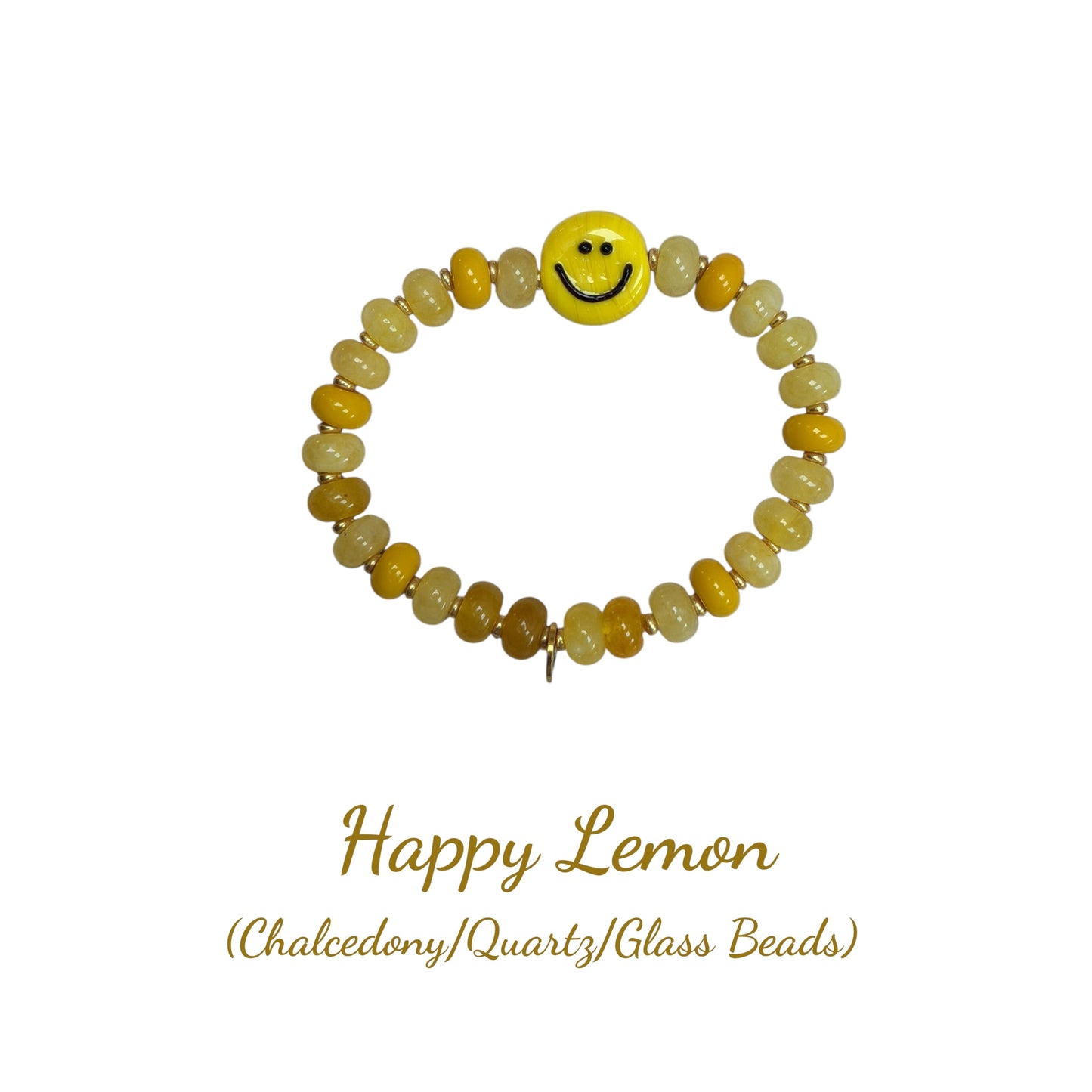 Rider Gemstone Candy Bracelet - Smiley Face