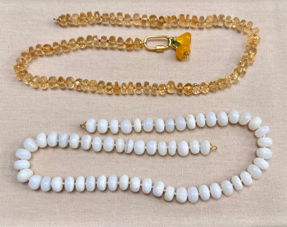 Ana-Maria White Opal Necklace