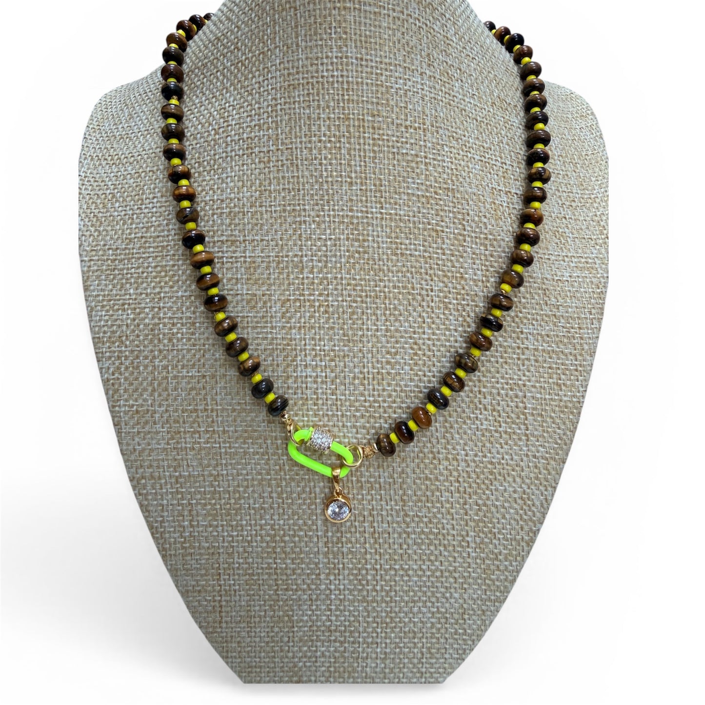 GIGI - Tiger’s Eye Beaded Necklace
