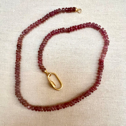 Precious Collection - Ombré Smooth Ruby Necklace