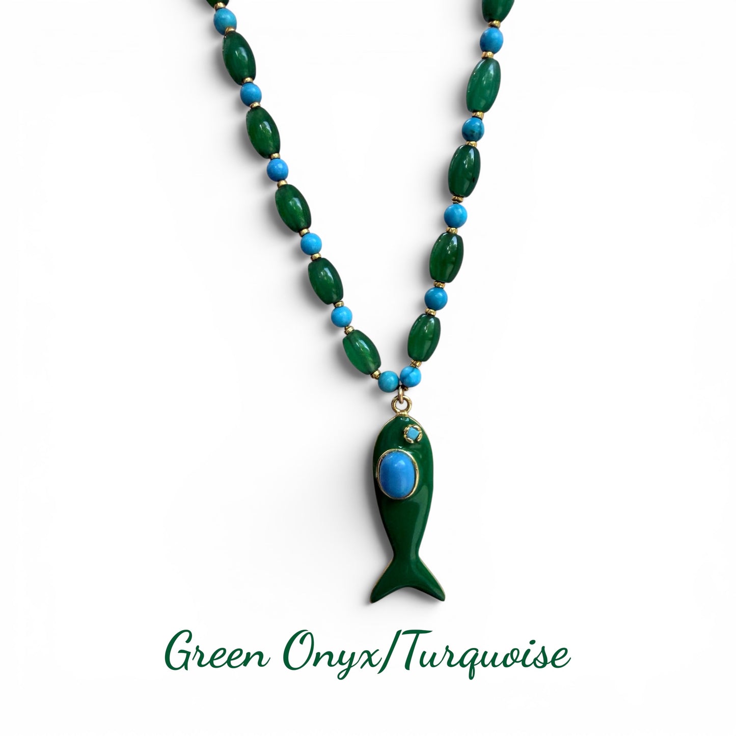 IZZY Beaded Fish Necklace