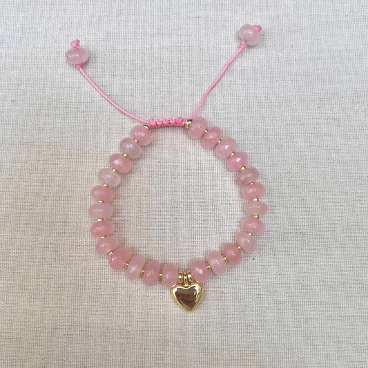 Rider Rose Quartz Gemstone Bracelet