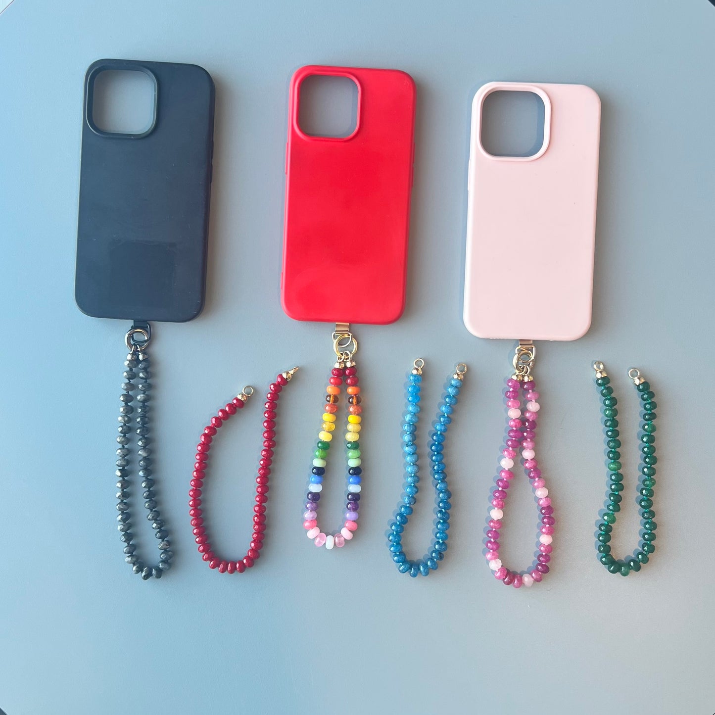 Mimi Wristlet - Gemstone Phone Charm