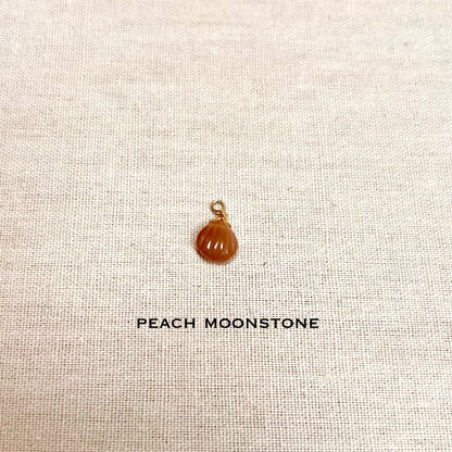 Gemstone Sea Shell Charms