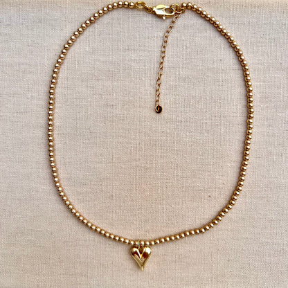 Donna Gold Heart Choker