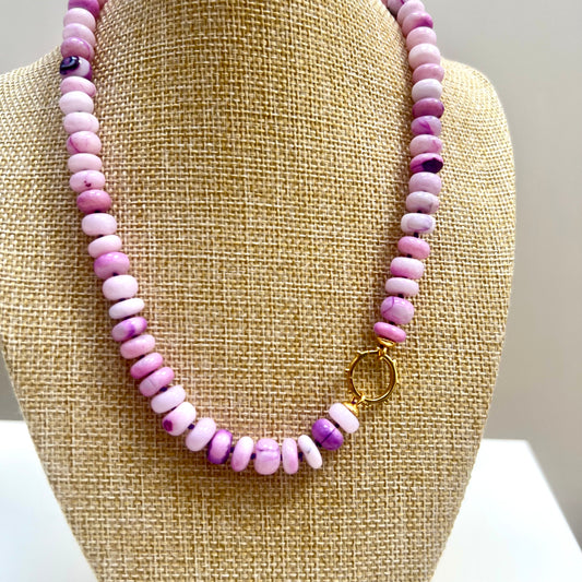 Ana-Maria Violet Opal Necklace