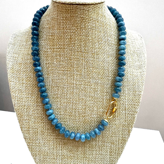 Ana-Maria Ombre Denim Blue Gemstone Necklace