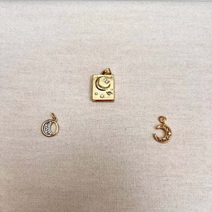 Gold Moon Charms